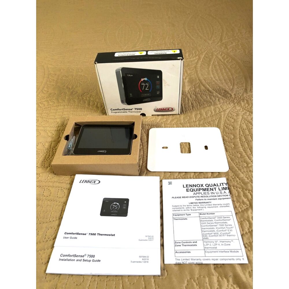 Lennox ComfortSense7500 Thermostat Touchscreen Programmable CS7500 13H14 NIB New